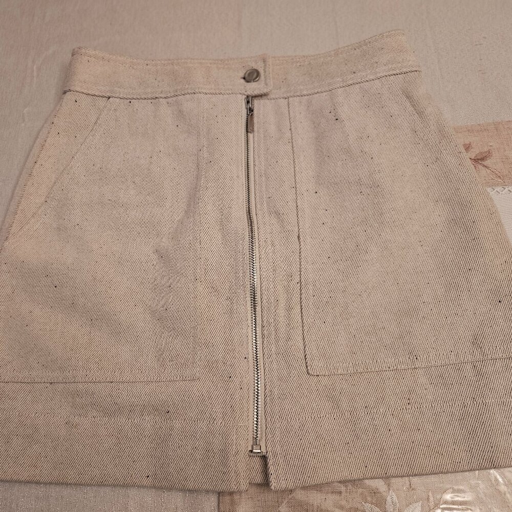 T Tahari Cotton Mini Skirt